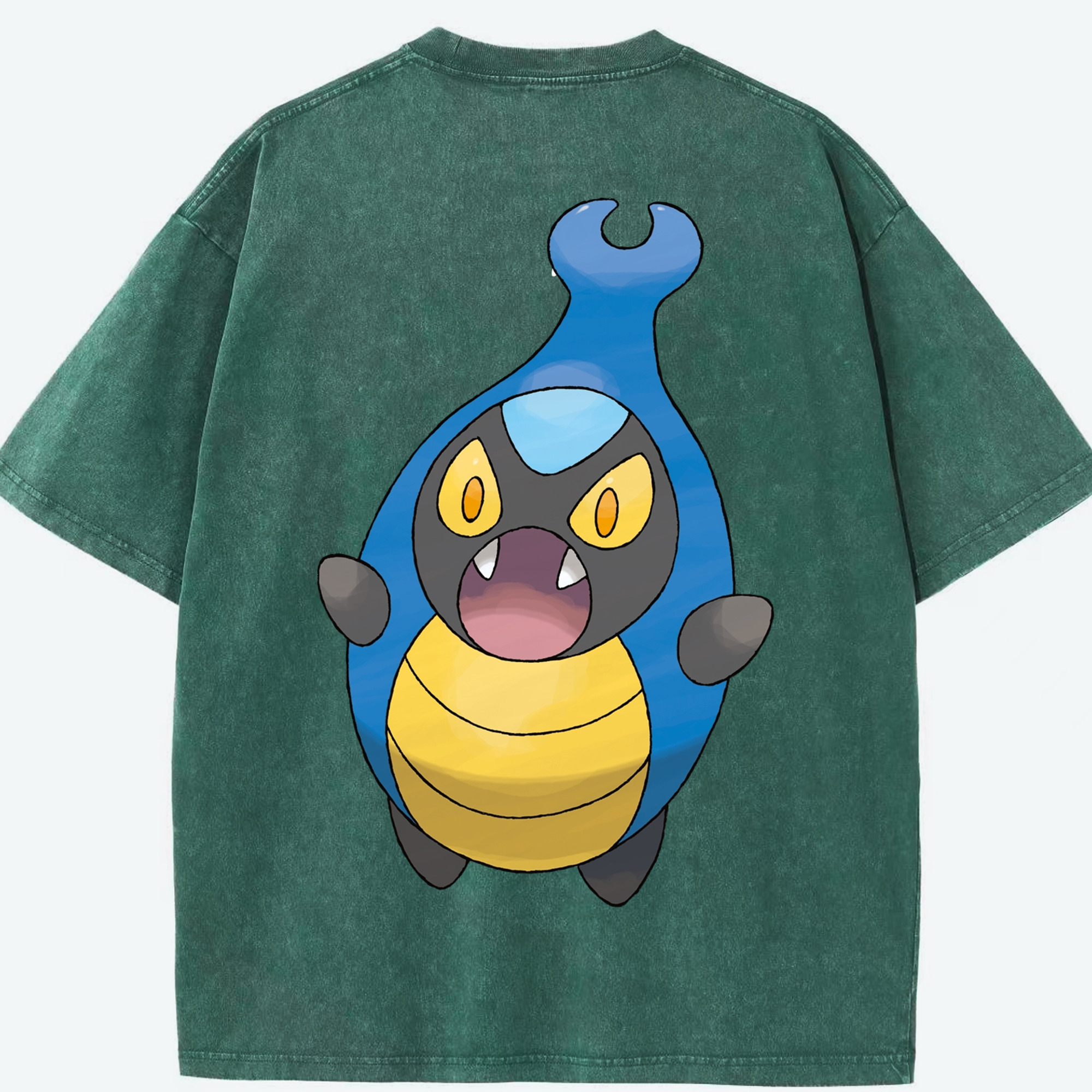（画像用） ポケットモンスター Pokémon 綿100% ヴィンテージ風 半袖Tシャツ（背面プリント）